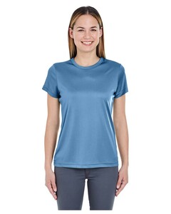 Women's Cool & Dry Sport Performance Interlock Tee Navy UltraClub 8420L Navy