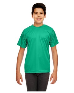 Youth Cool & Dry Sport Performance Interlock T-Shirt Green UltraClub 8420Y Green
