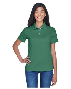 Women's Cool & Dry Stain-Release Performance Polo Green UltraClub 8445L Green