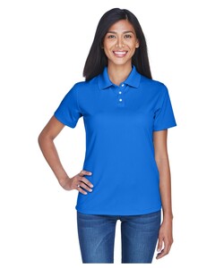 Women's Cool & Dry Stain-Release Performance Polo Blue UltraClub 8445L Blue