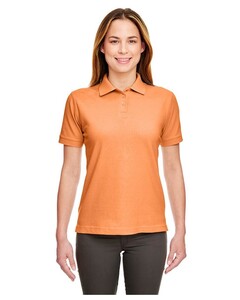 Women's Classic Pique Polo Orange UltraClub 8530 Orange