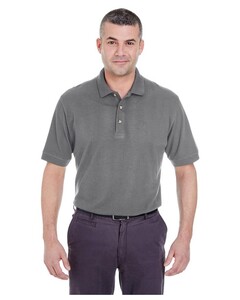 Men's Classic Pique Polo Gray UltraClub 8535 Gray