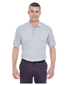 Men's Classic Pique Polo Heather UltraClub 8535 Heather