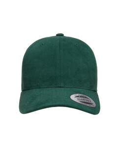 6-Panel Brushed Cotton Twill Mid-Profile Hat Green YP Classics 6363V Green