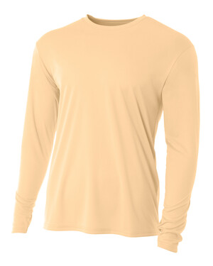 A4 N3165 Cooling Performance Long Sleeve T-Shirt - Graphite XL
