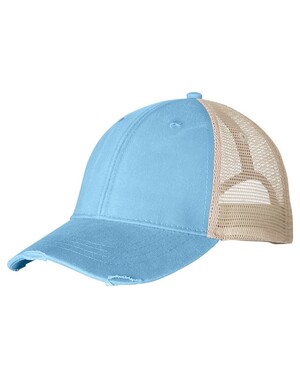 6-Panel Pigment-Dyed Distressed Trucker Cap
