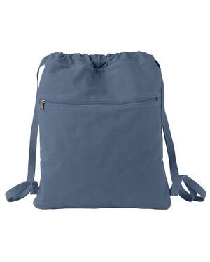 Pigment-Dyed Canvas Drawstring Backpack