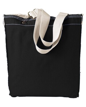 Direct-Dyed Raw-Edge Tote Bag
