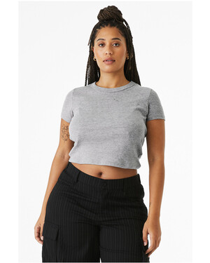 Women's Micro Ribbed Baby Cropped Tee 