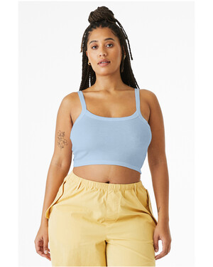 Women's Micro Ribbed Scoop Cropped Tank