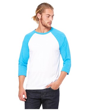 Unisex Tri-Blend 3/4-Sleeve Raglan T-Shirt