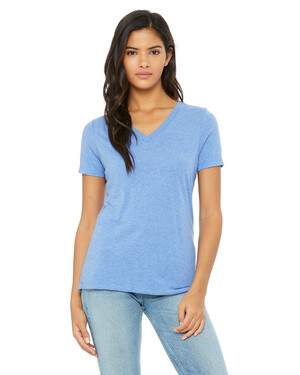 Women's Relaxed Tri-Blend Short-Sleeve V-Neck T-Shirt