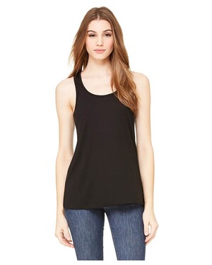 Bella + Canvas 8838 Womens Black Mineral Wash Slouchy Tank Top