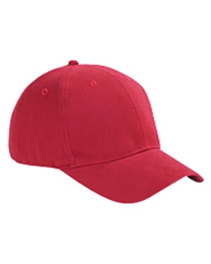 6-Panel Brushed Twill Structured Hat