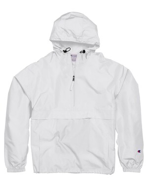 champion packable anorak jacket red