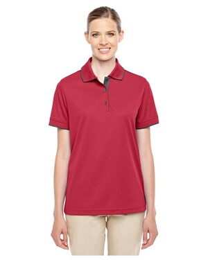 Women's Motive Performance Pique Polo with Tipped Collar