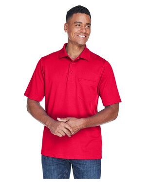 red polo shirt with pocket