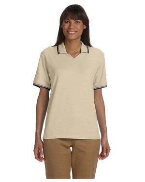 Women's Tipped Perfect Pima Interlock Polo