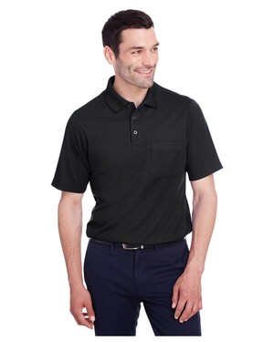 Men's CrownLux Performance™ Plaited Polo with Pocket