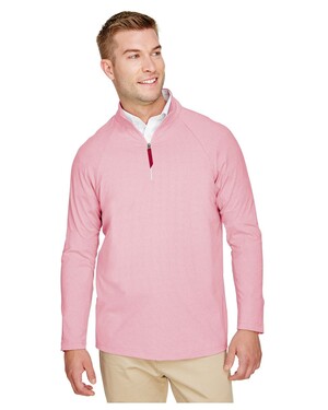CrownLux Performance™ Men's Clubhouse Micro-Stripe Quarter-Zip