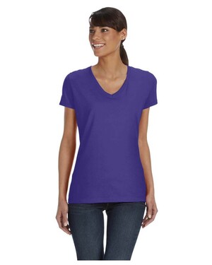Women's 5 oz., 100% Heavy Cotton HD V-Neck T-Shirt