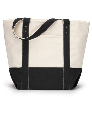 Seaside Zippered Cotton Tote