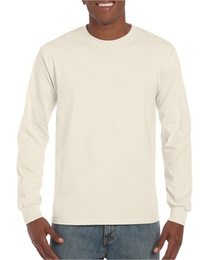 Marque : GildanGildan G2400 T-shirt à manches longues en coton pour homme lot de 2 Charbon/bordeaux Taille XL 