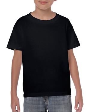 3 Pack Gildan WHITE Heavy Cotton Plain Childrens Boys T Shirts School Wholesale 