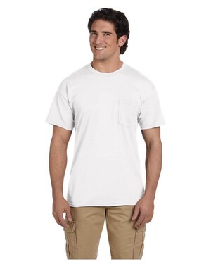 5.6 oz., 50/50 Dry Blend Pocket T-Shirt