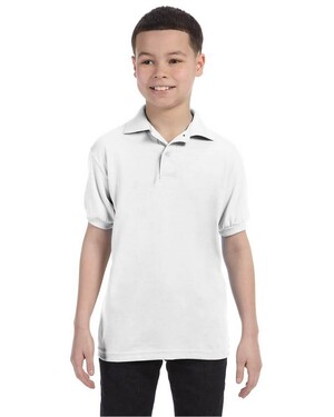 Youth EcoSmart 5.5 oz., 50/50 Jersey Knit Polo Shirt