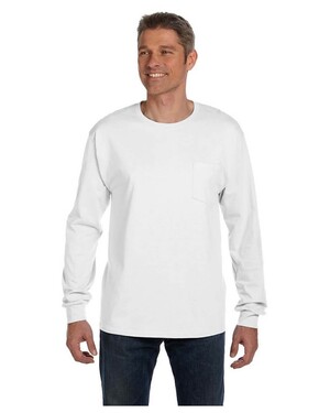 6 oz. Tagless  Long-Sleeve T-Shirt with Pocket