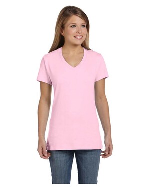 Women's  4.5 oz., 100% Ringspun Cotton nano-T V-Neck T-Shirt
