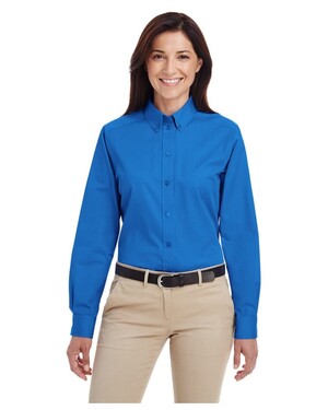 Women's Foundation 100% Cotton Long-Sleeve Twill Shirt with Teflon™