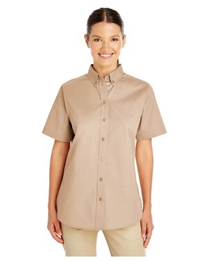 Women's Foundation 100% Cotton Short-Sleeve Twill Shirt Teflon™