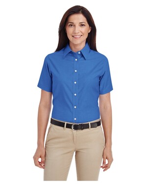 Women's Short-Sleeve Oxford with Stain-Release