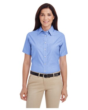 Women's Short-Sleeve Oxford with Stain-Release