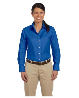 Harriton M600W Women's Oxford with Stain-Release - BlankShirts.com
