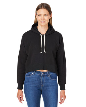 Women's Triblend Cropped Hooded Sweatshirt