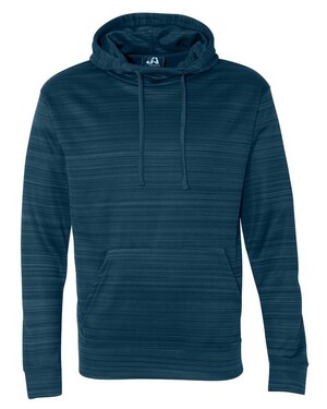Adult Striped Poly Fleece Pullover Hoodie