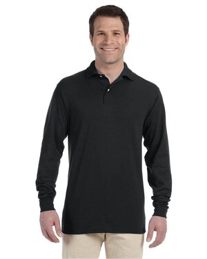 Long-Sleeve Polo Shirt with Spotshield
