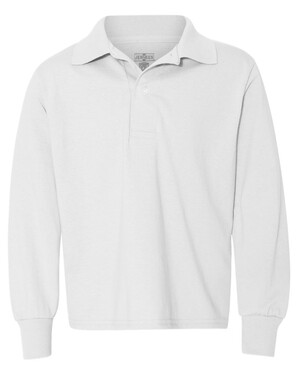 Youth 5.6 oz. SpotShield™ Long Sleeve Jersey Polo