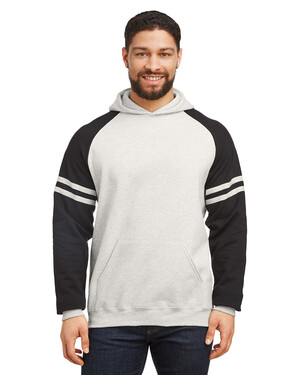 Unisex NuBlend Varsity Color-Block Hooded Sweatshirt