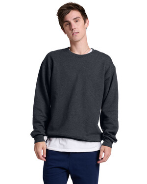 Logo Embossed Ribbed Pullover in Soft Chenille in ARIEL BLUE