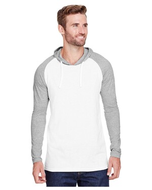 Men's Raglan Long-Sleeve T-Shirt Hoodie