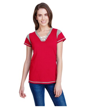 Women's Gameday Lace Up T-Shirt