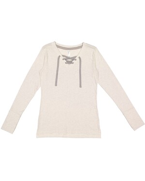 Women's Long-Sleeve Lace Up T-Shirt