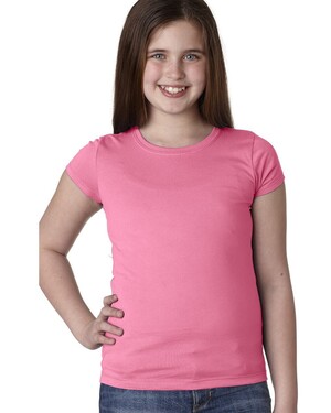 Next Level Girls Princess T-Shirt - Soft Youth Tee In Cancun Blue, Size XS - View #12