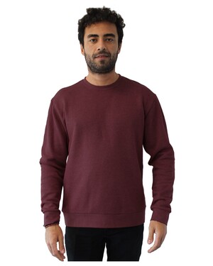 Next Level 9002NL Unisex Pullover PCH Crewneck Sweatshirt - Heather Maroon - XL