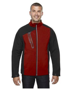 Terrain Men's Color-Block Soft Shell With Embossed Print 