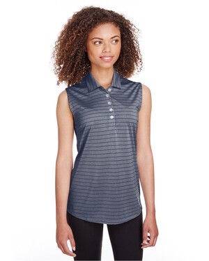 Women's Rotation Stripe Sleeveless Polo Shirt 
